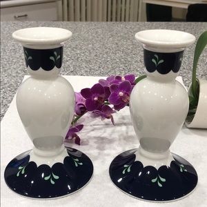 Beautiful porcelain candle holders(2)